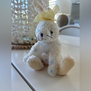 Plush Bunny with Yellow Bow- Carrots beanie baby 2001